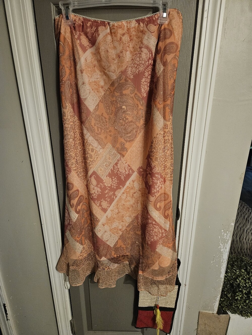 BRAND NEW ** Women’s Peach Patchwork Maxi Skirt